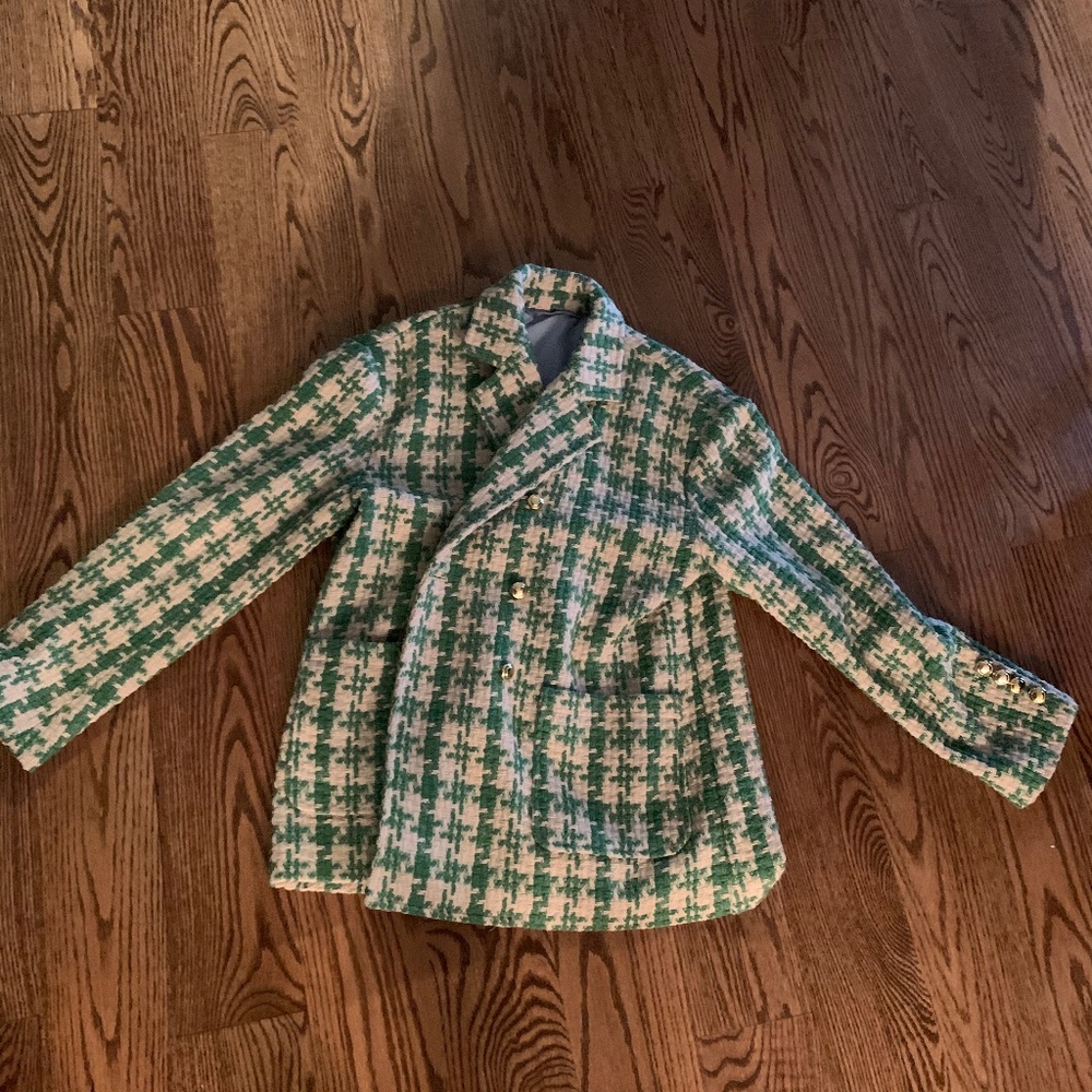 Green and White Jacket